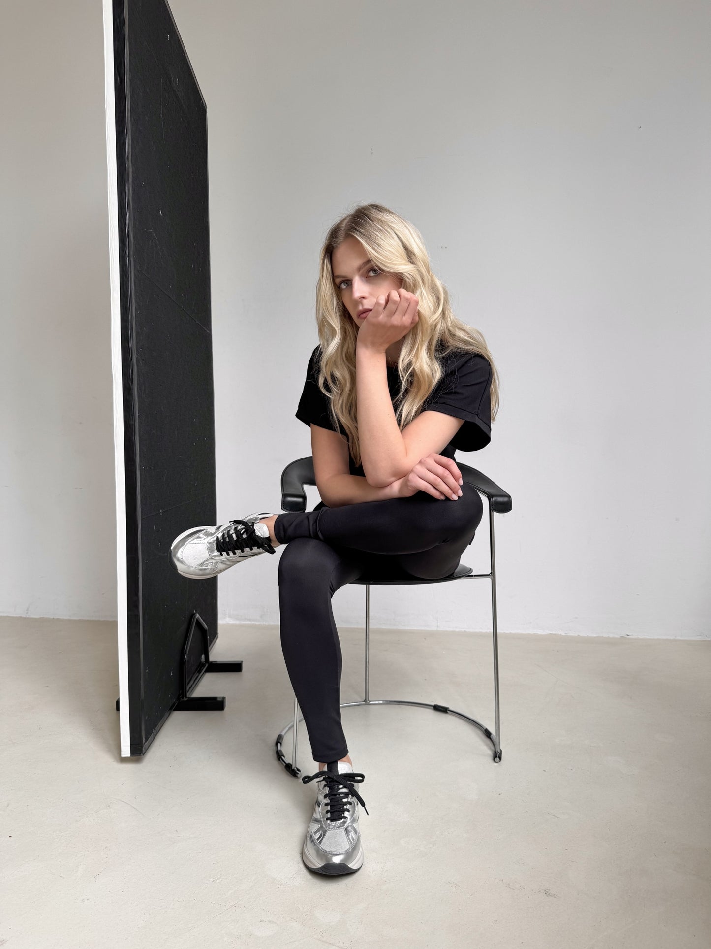Sneaker Diane | Silber/Schwarz