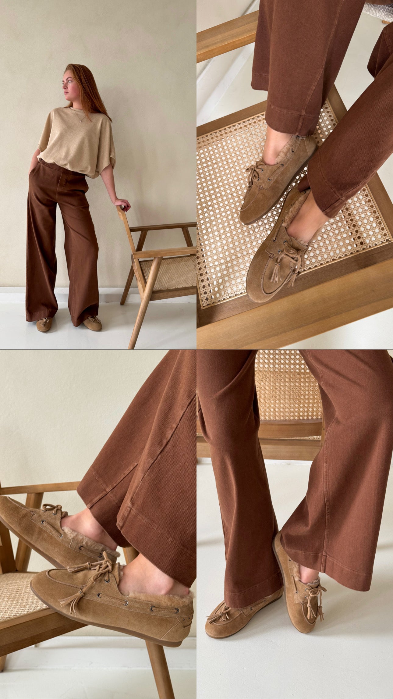 Mocassin fur | Beige