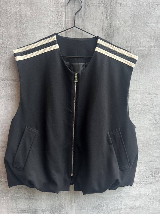 Body warmer Nina | Black / Ecru