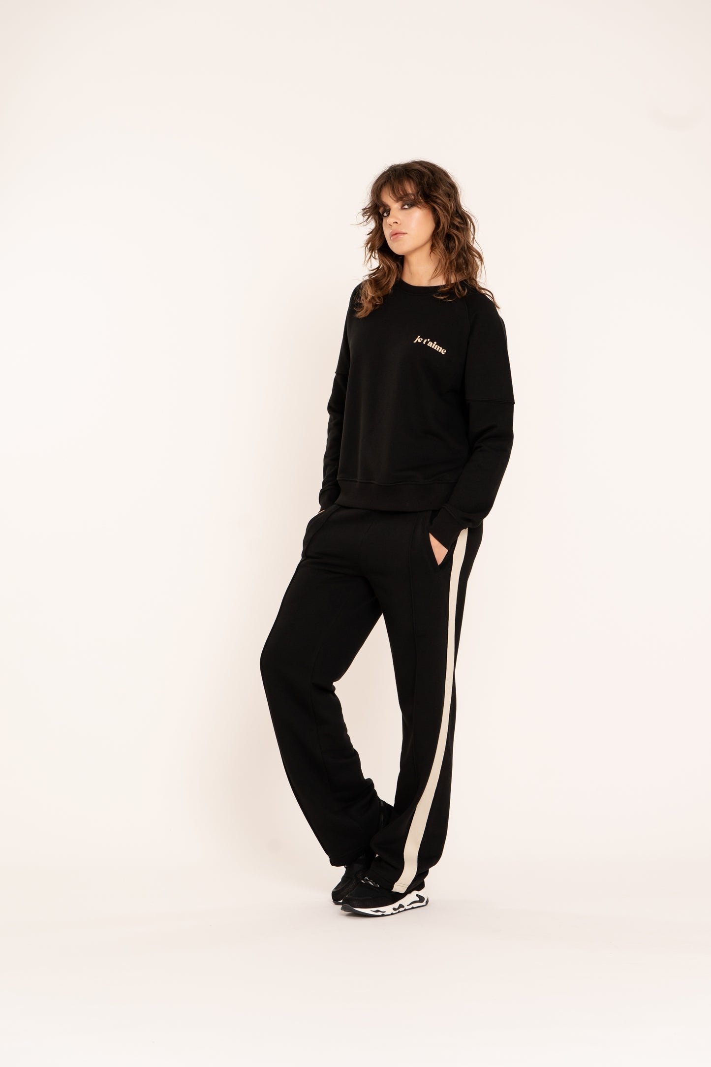 Pants Vicky | Black / Ecru