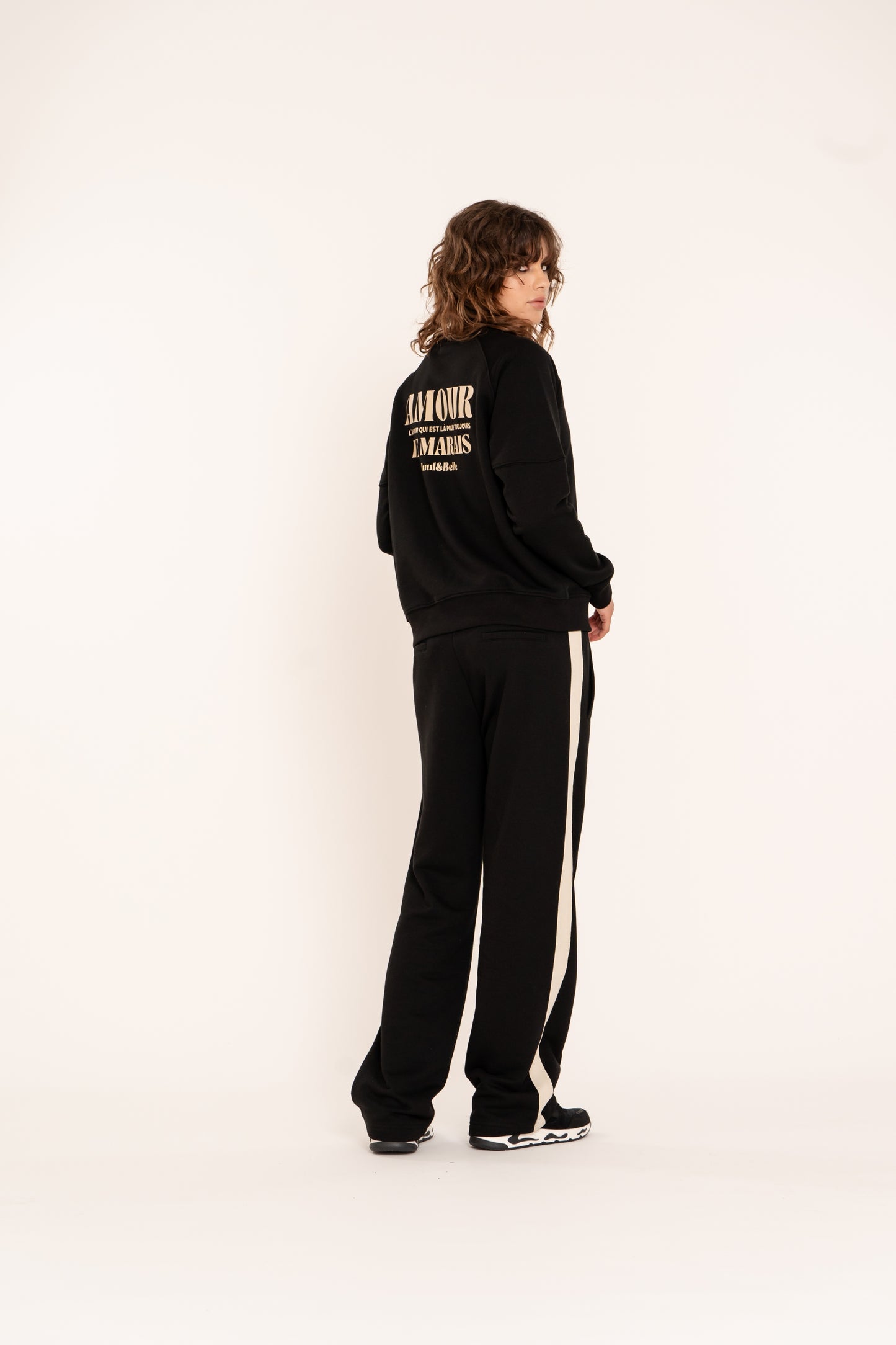 Pants Vicky | Black / Ecru