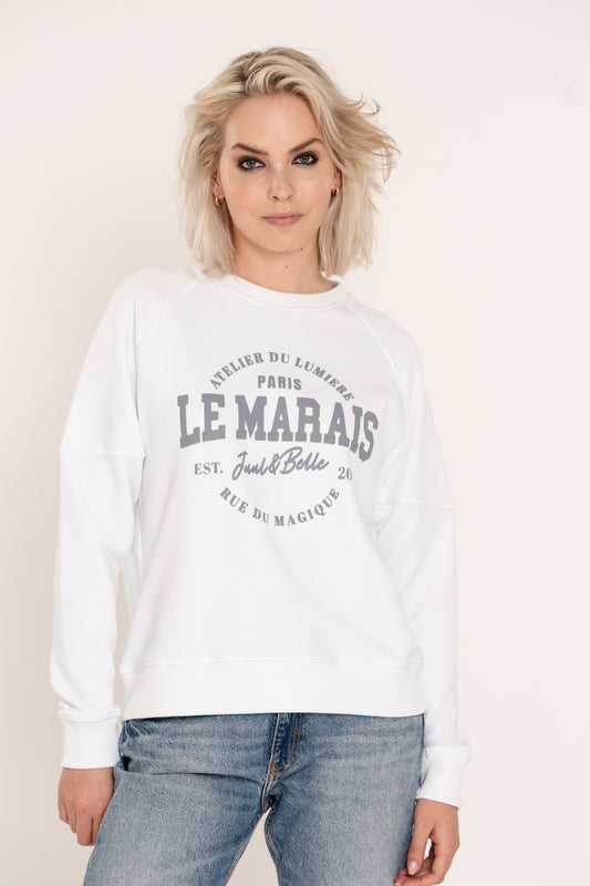 Sweater Lucy | White / Blue