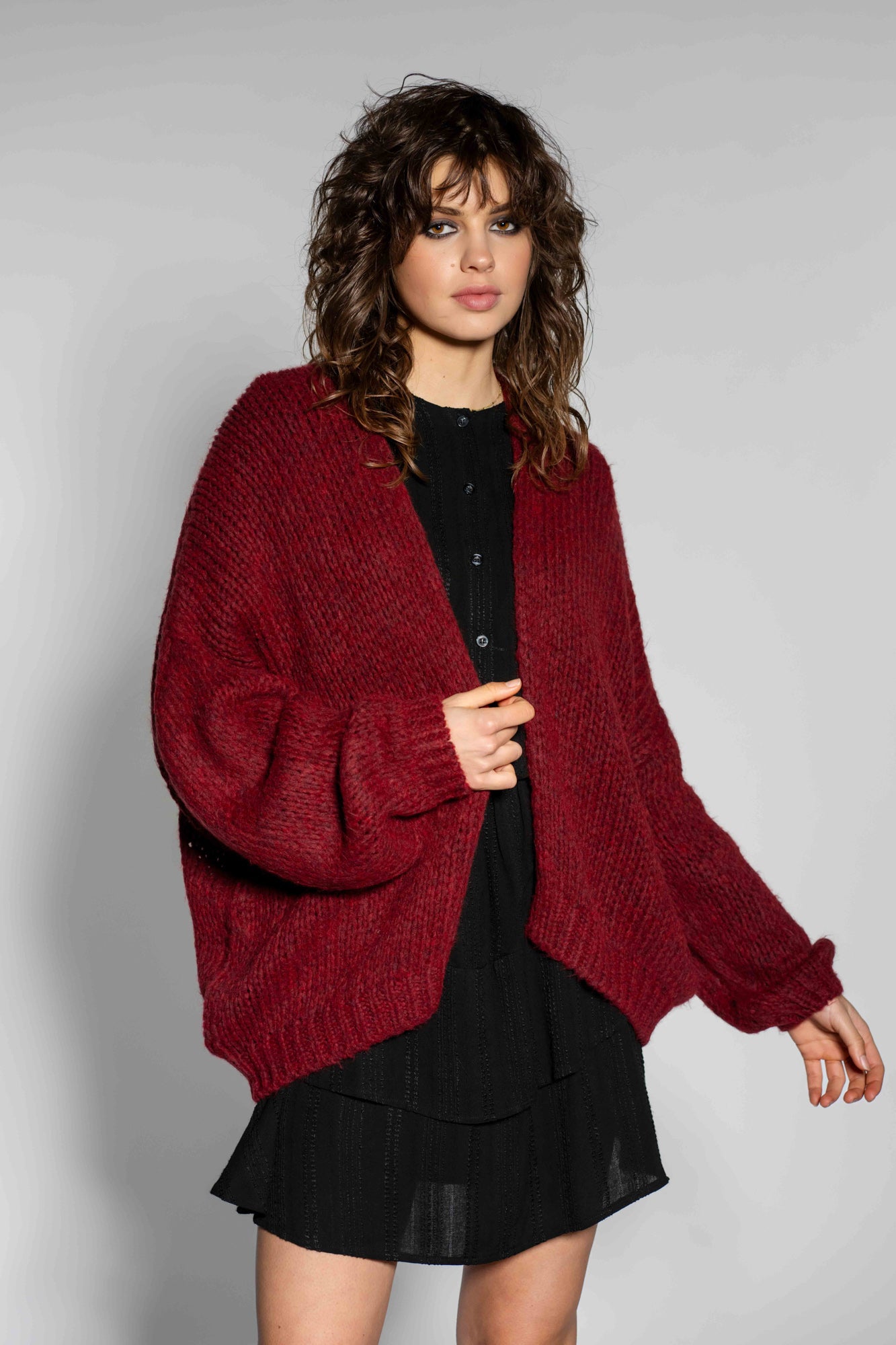 Cardigan Stella | Burgundy