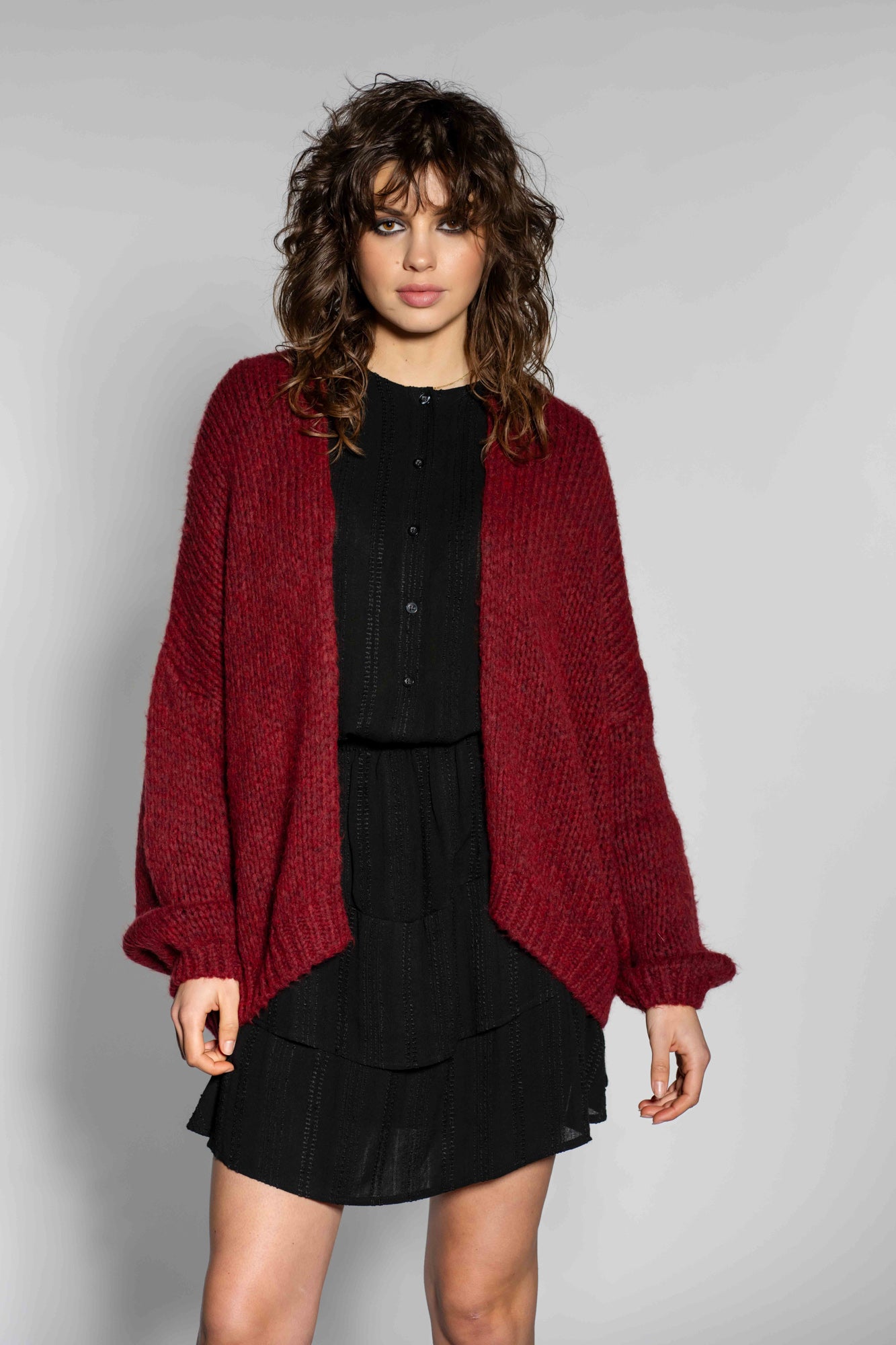 Cardigan Stella | Burgundy