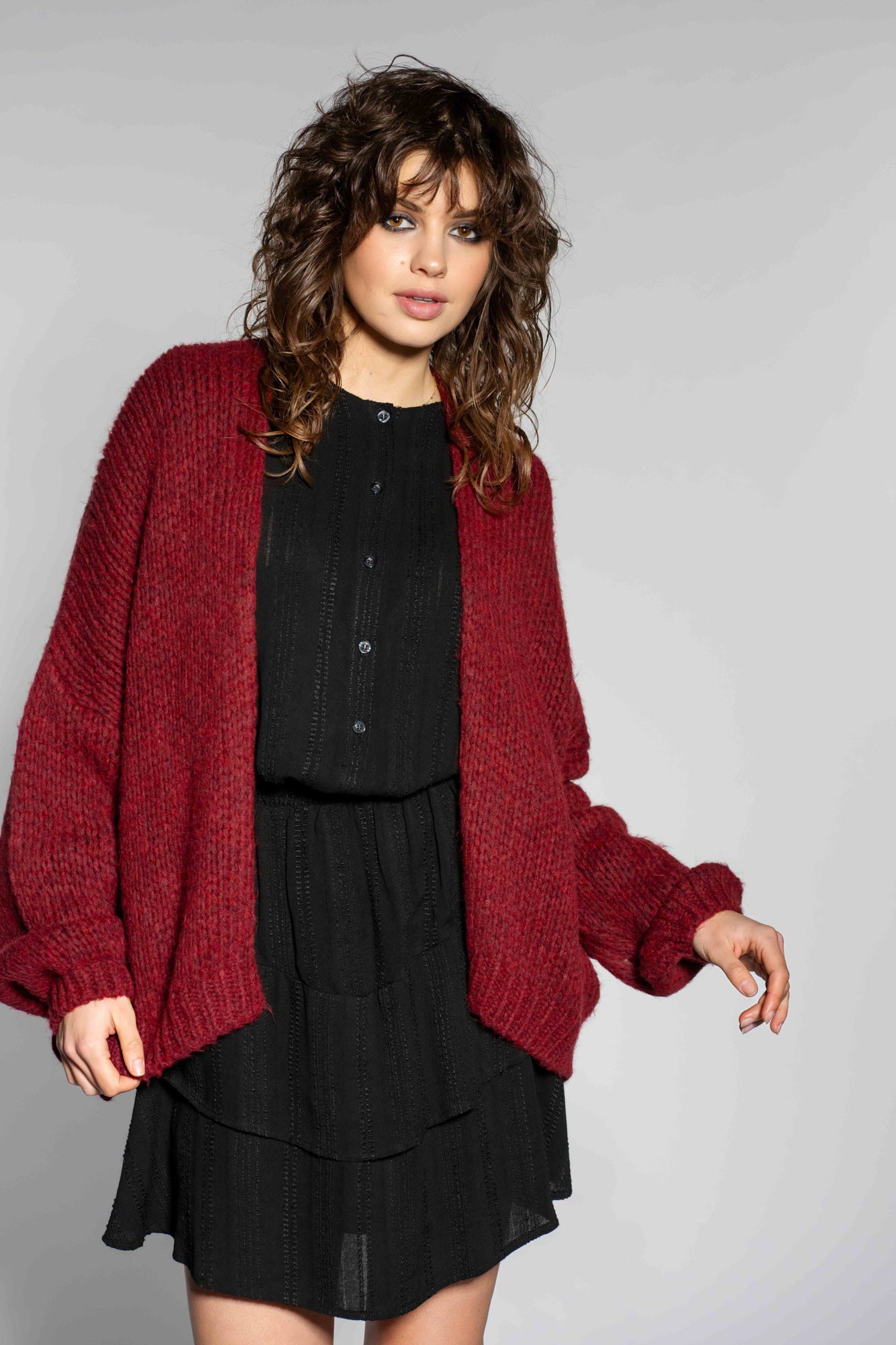 Cardigan Stella | Burgundy