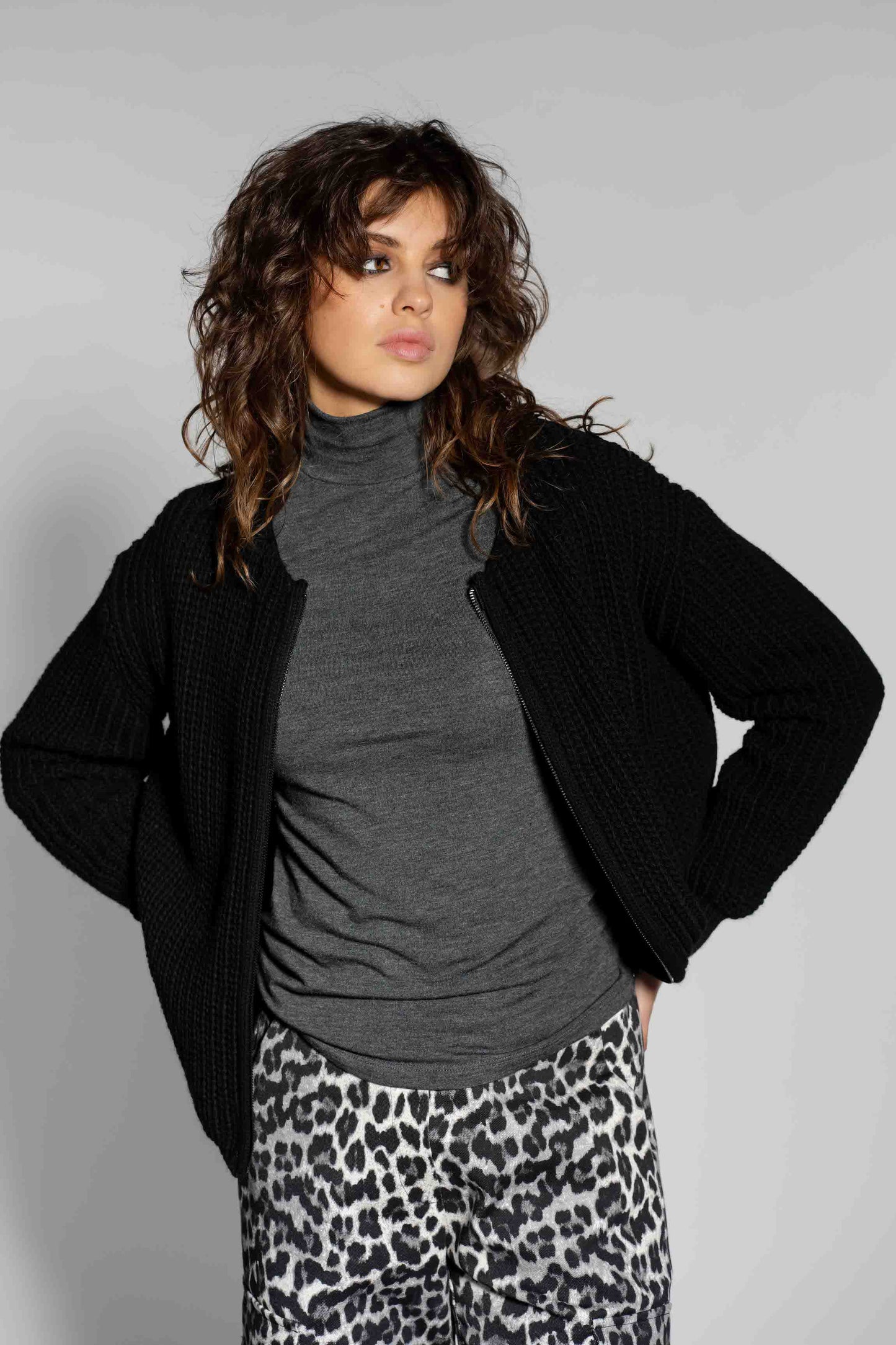 Strickjacke Ilja | Schwarz