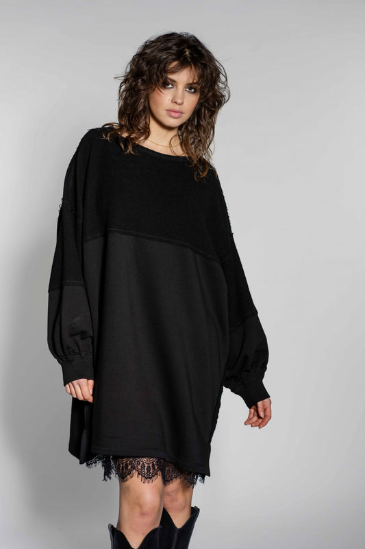 Sweat dress Kim | Black