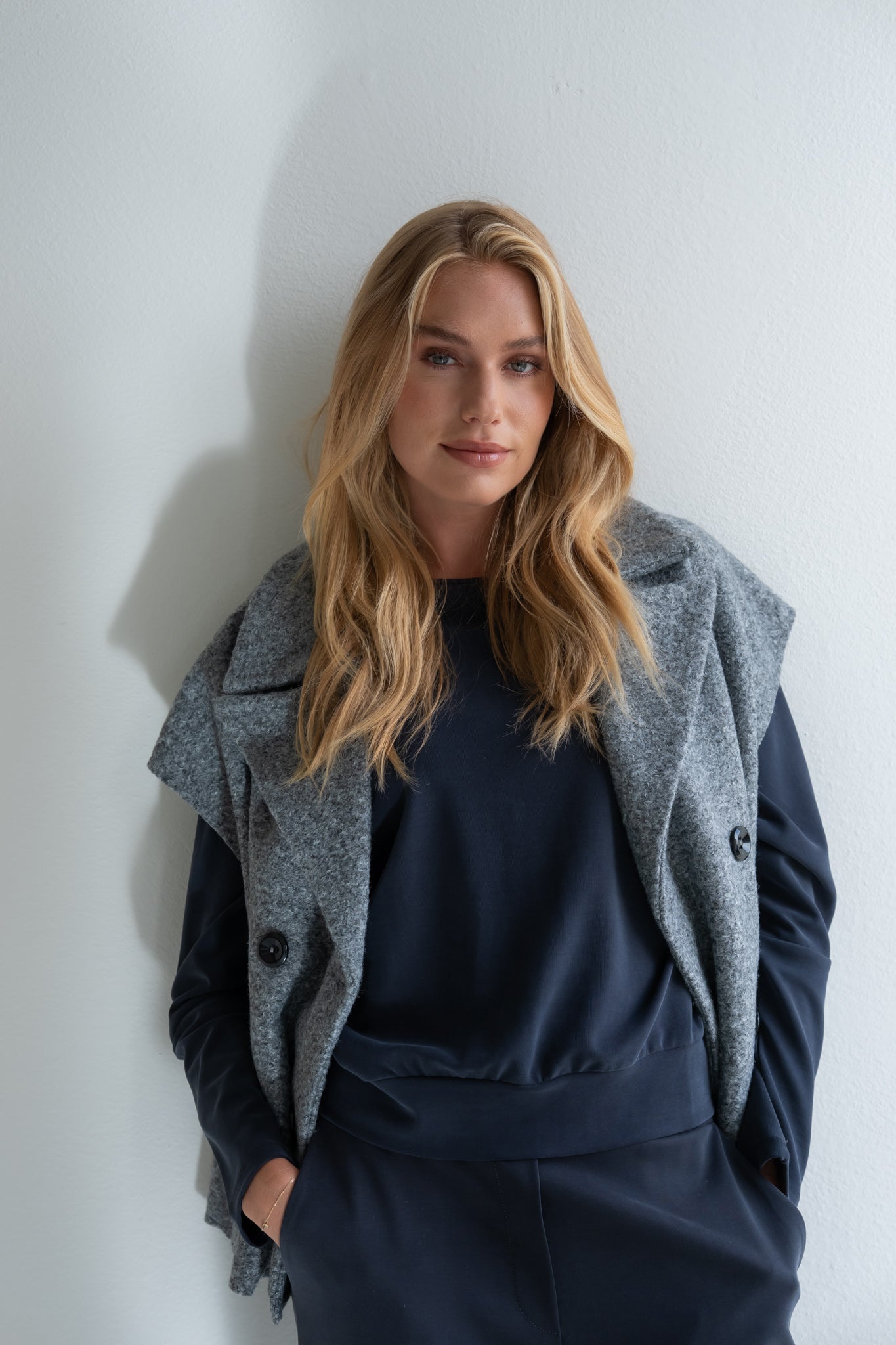 Bodywarmer Ella | Grau meliert