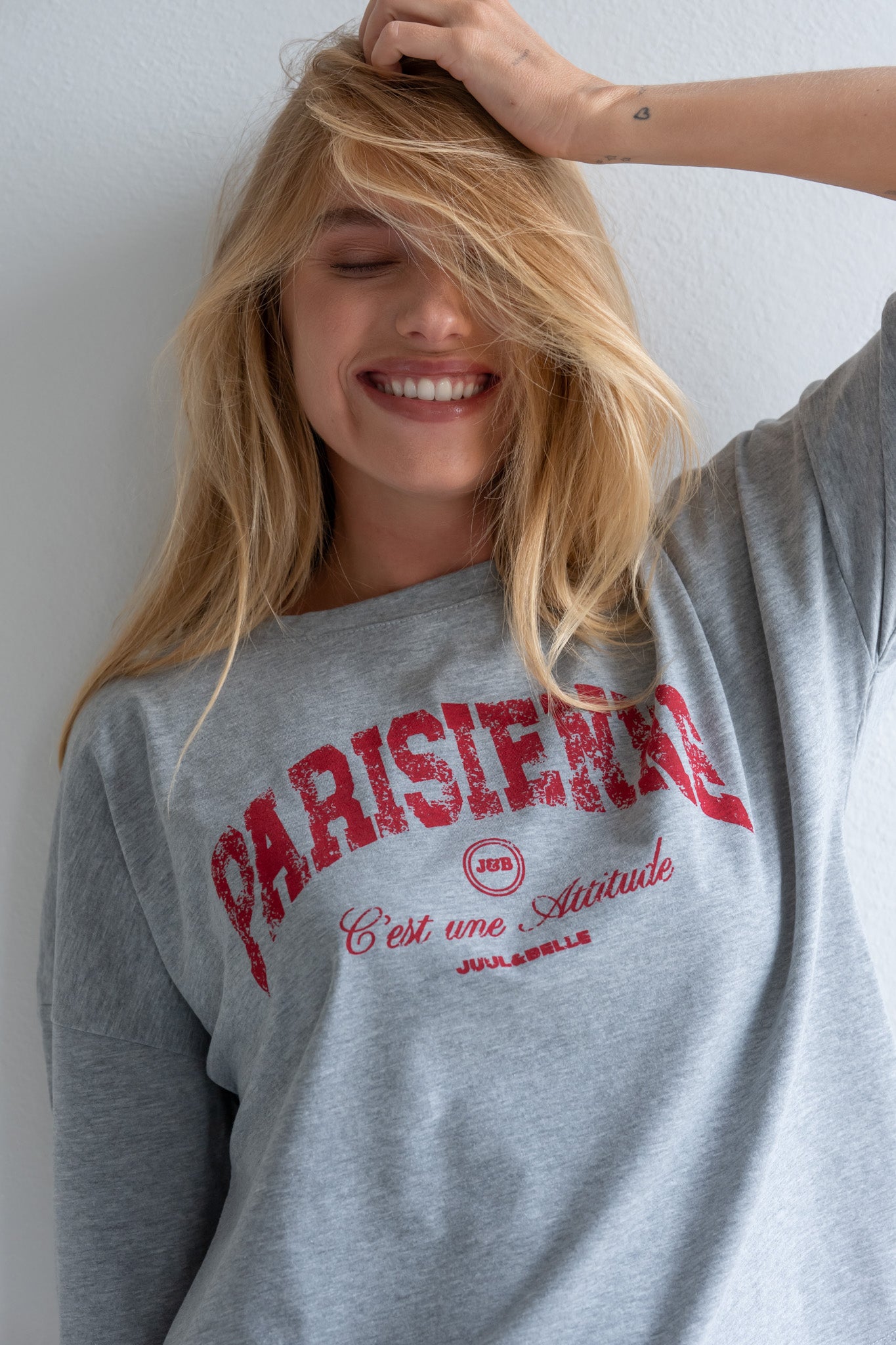 Tee Parisienne | Grey melee