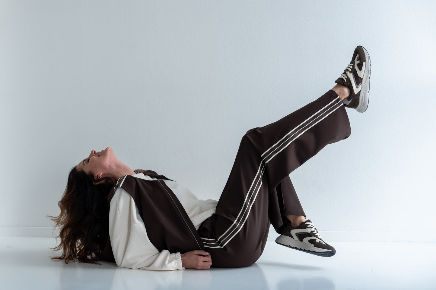 Sneaker New York | D.brown / Ecru