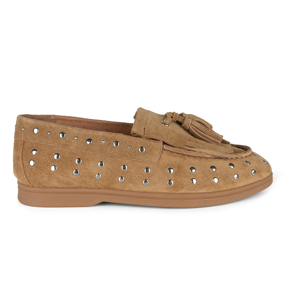 Mocassin  studs | Beige