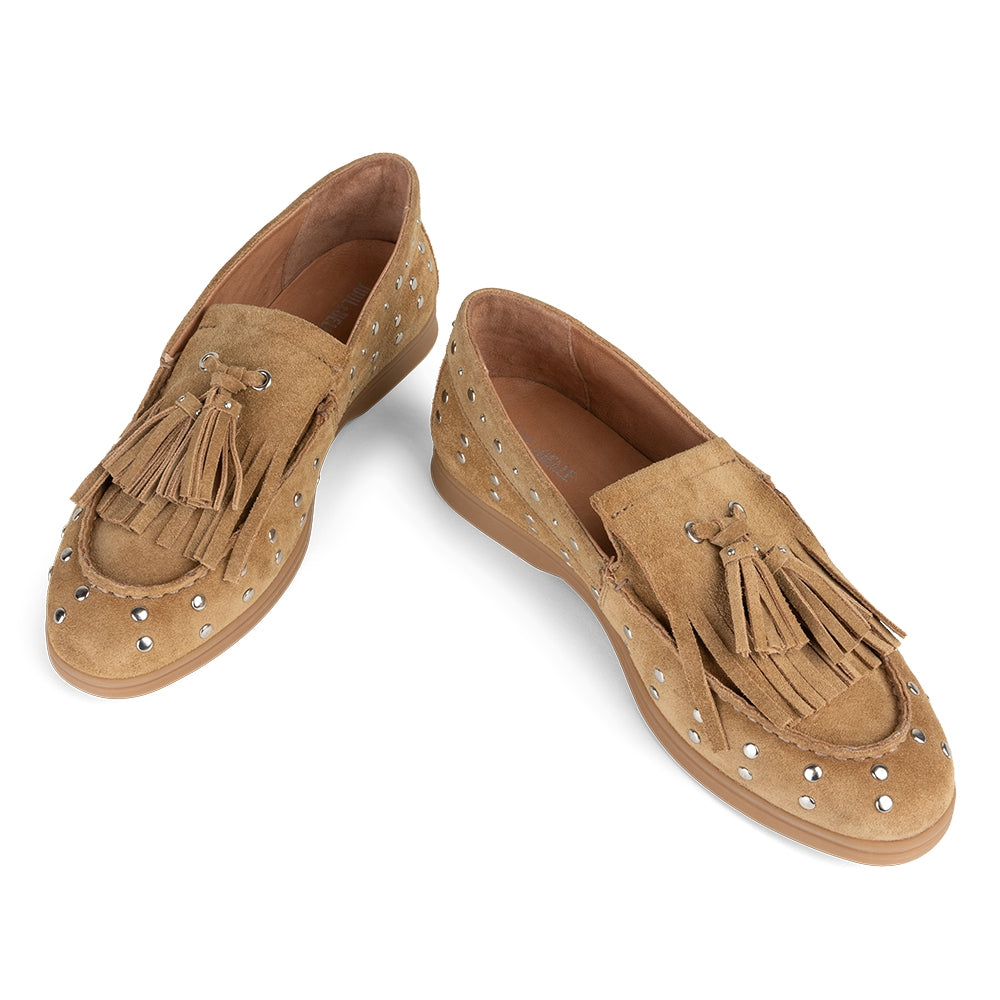 Mocassin  studs | Beige