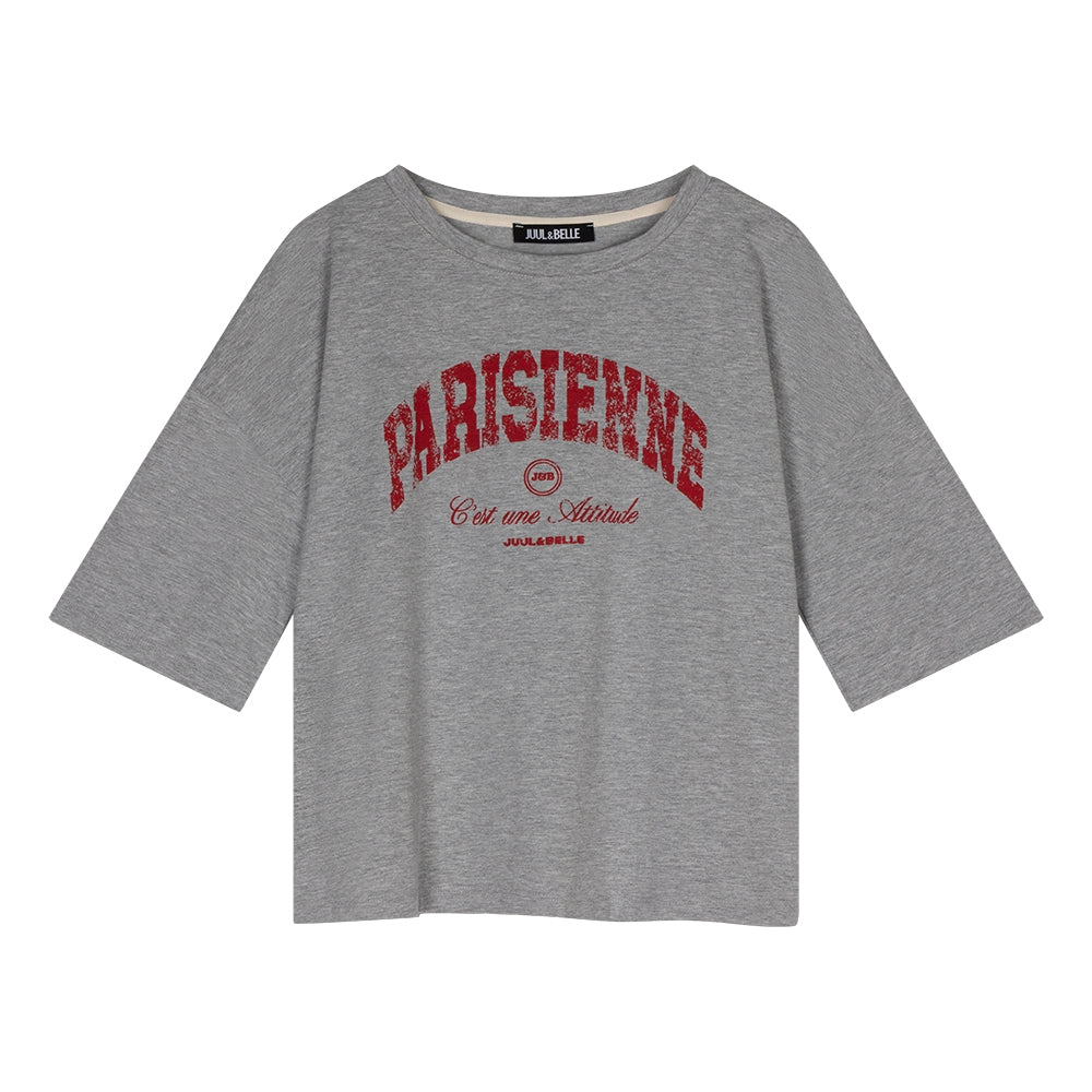 Tee Parisienne | Grey melee