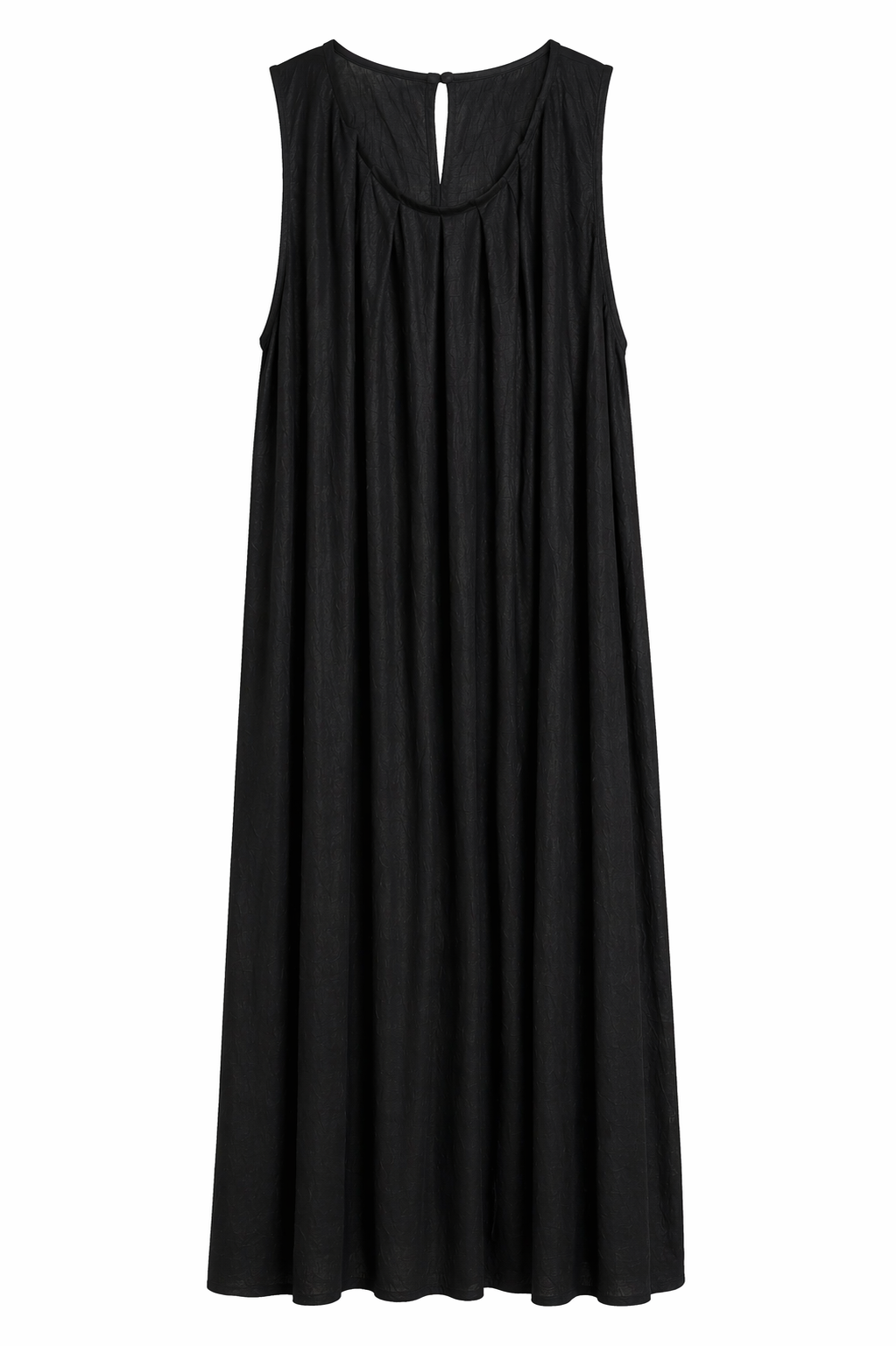 Luna pleat dress | Black