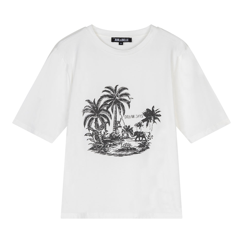 Tee Noa | White / Black