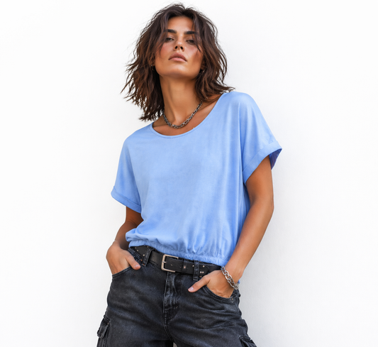 Bella flow top | Ice blue