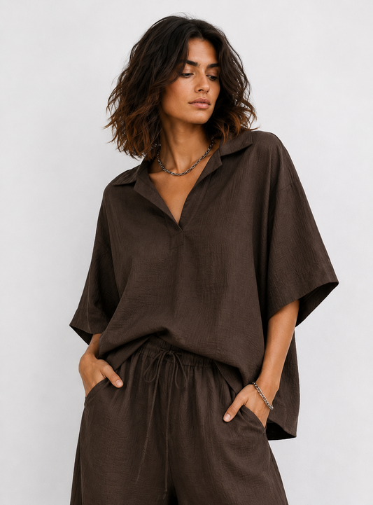Elara blouse | D.brown