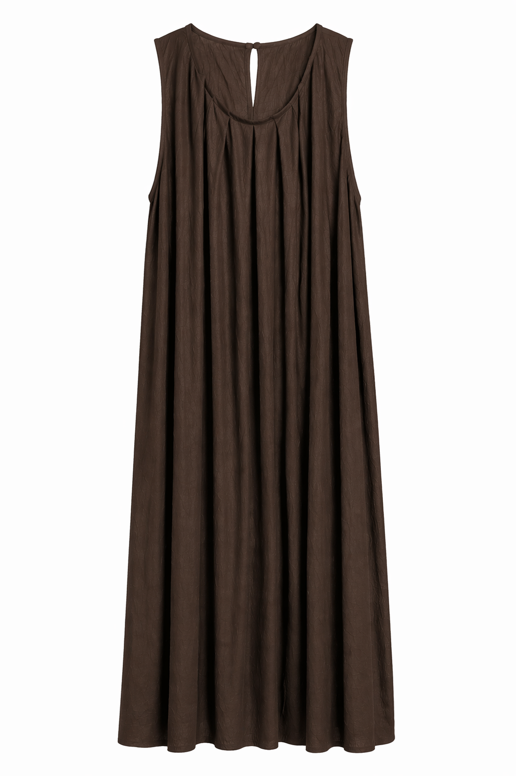 Luna pleat dress | D.brown
