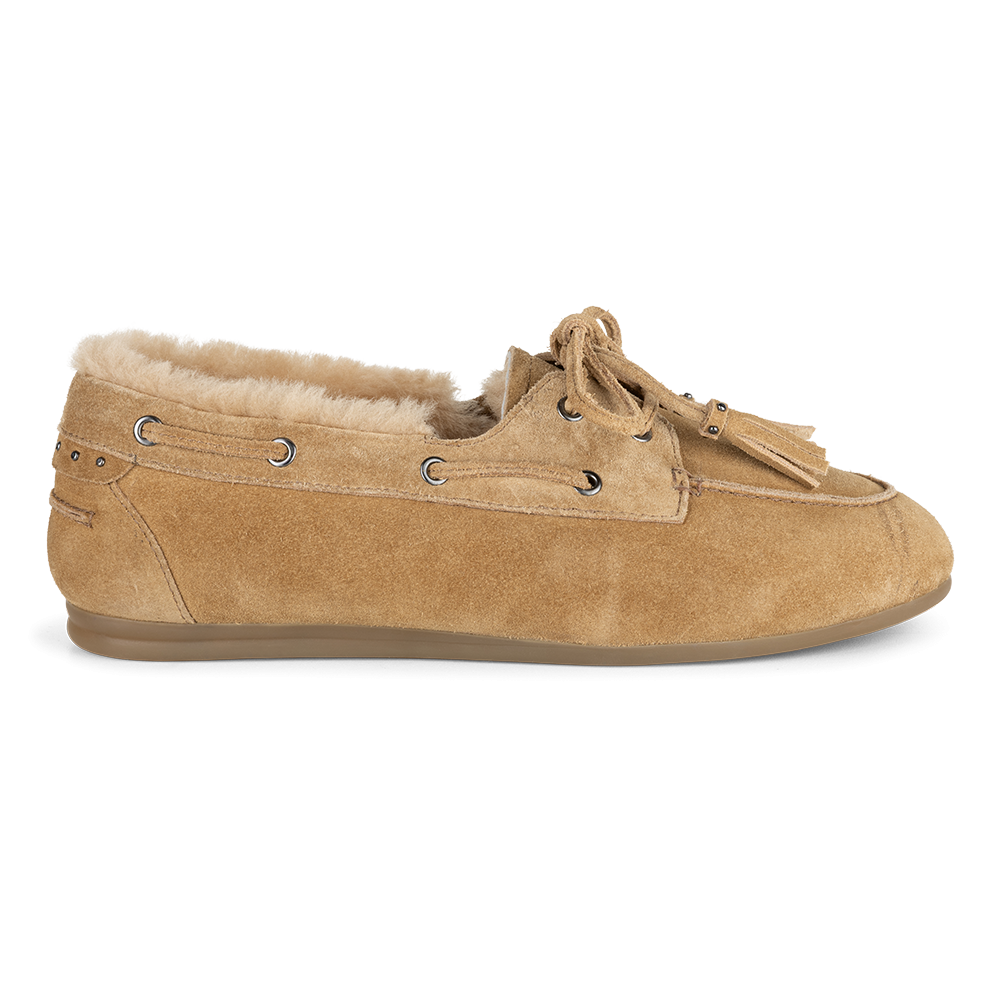 Mocassin fur | Beige