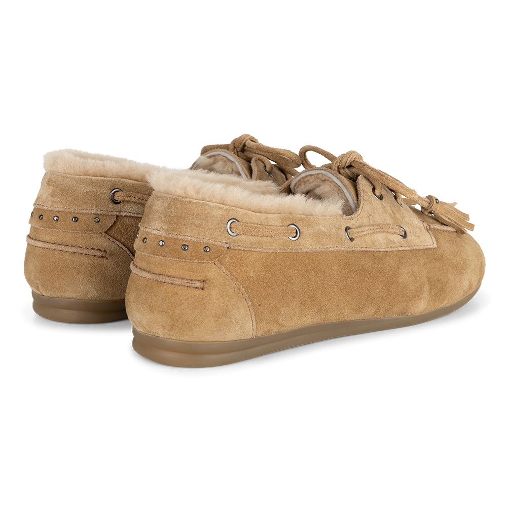 Mocassin fur | Beige