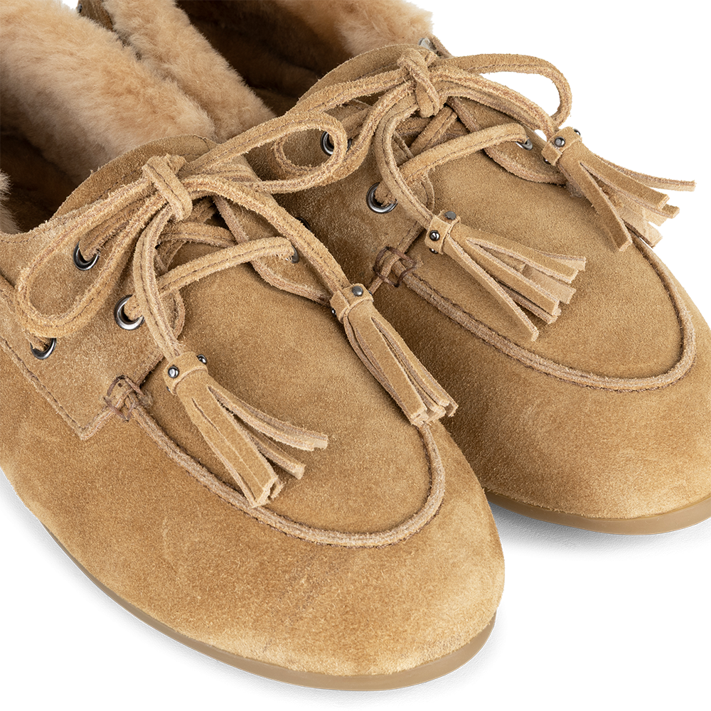 Mocassin fur | Beige