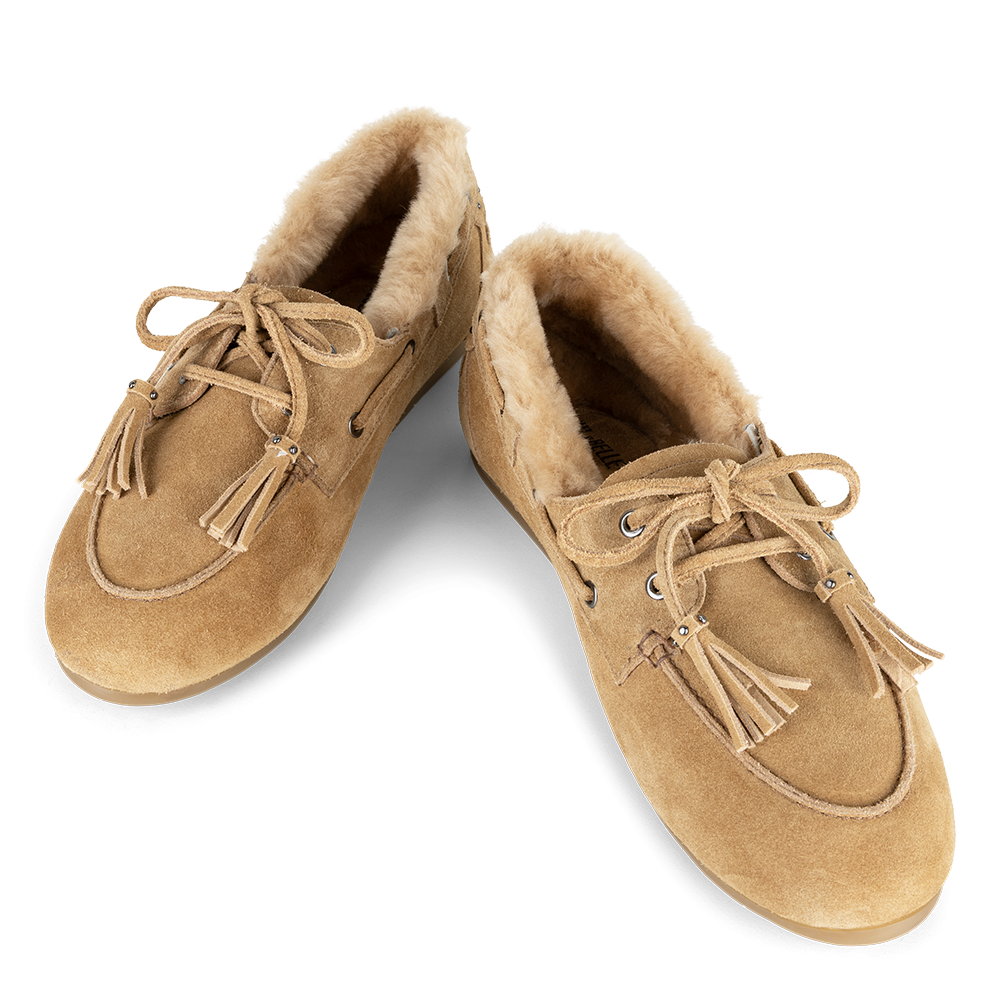 Mocassin fur | Beige