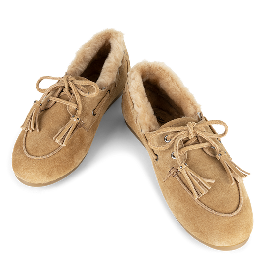 Mocassin fur | Beige