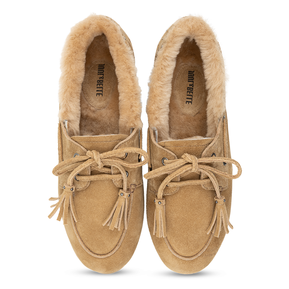 Mocassin fur | Beige