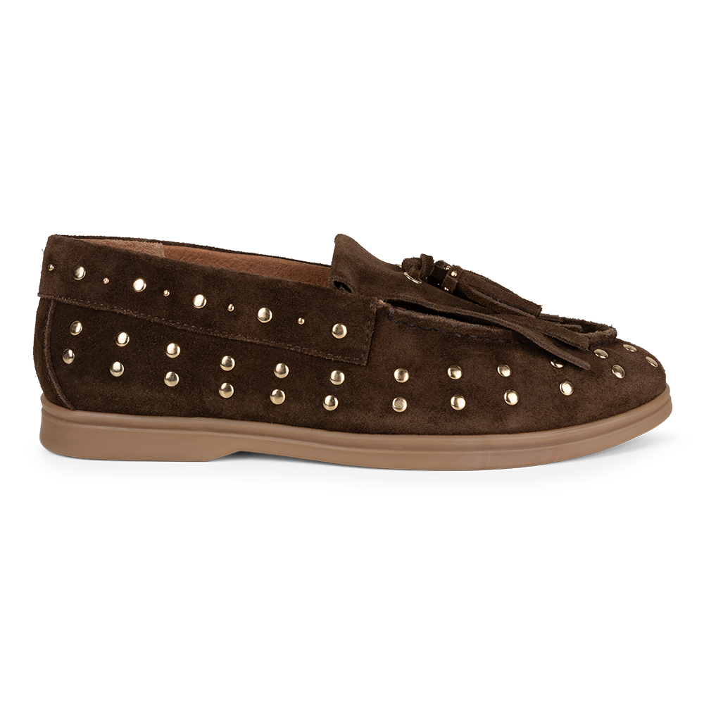 Mocassin  studs | Soft Brown