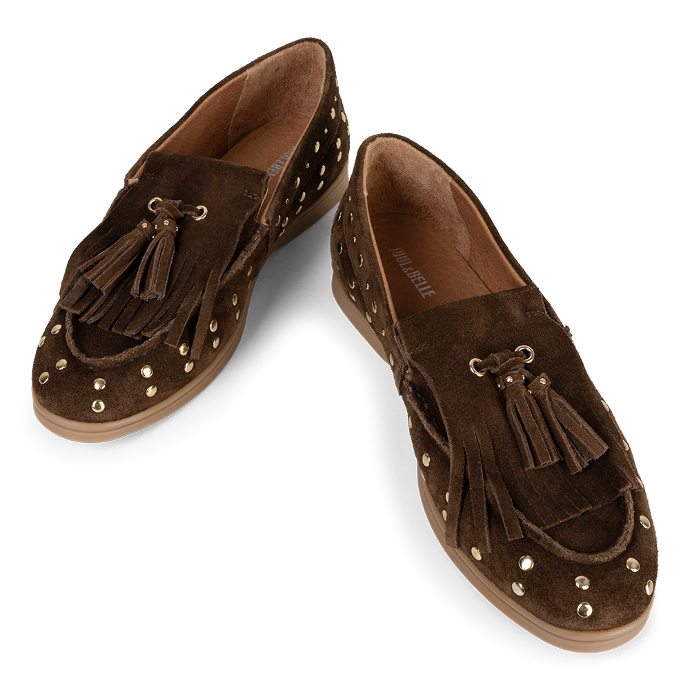 Mocassin  studs | Soft Brown