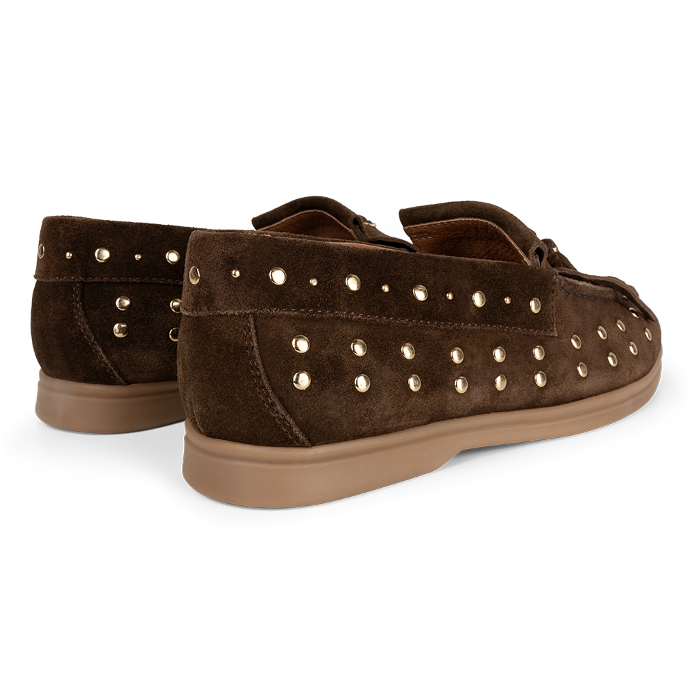 Mocassin  studs | Soft Brown