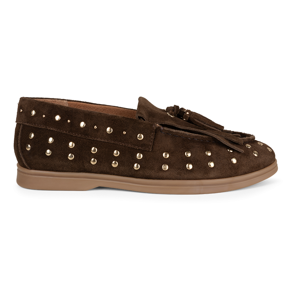 Mocassin  studs | Soft Brown
