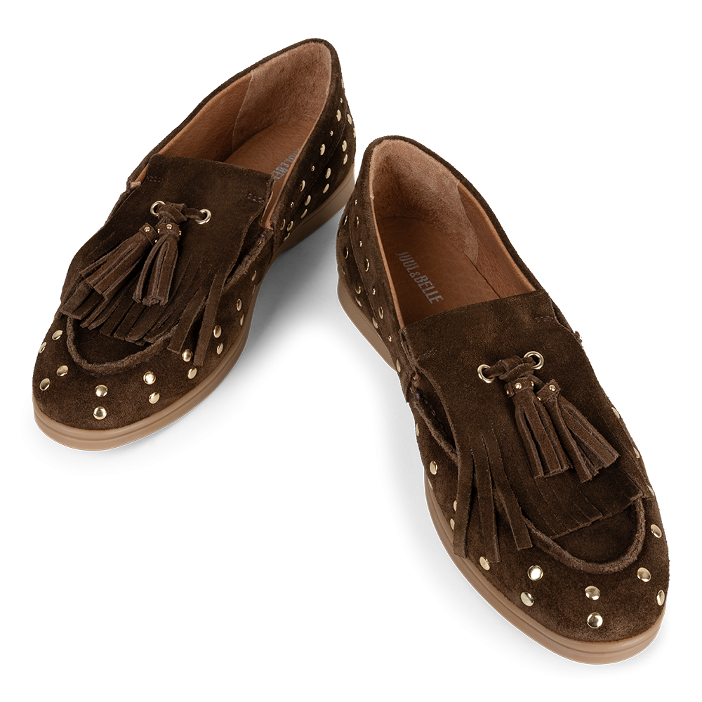 Mocassin  studs | Soft Brown