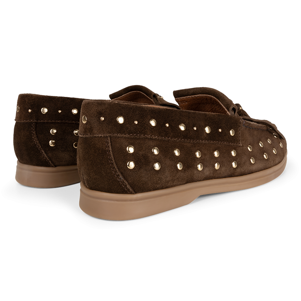 Mocassin  studs | Soft Brown
